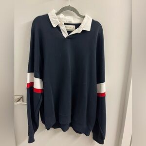 Abercrombie long sleeve polo size XXL